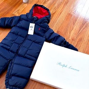 NWT Polo Ralph Lauren snowsuit. Comes with box